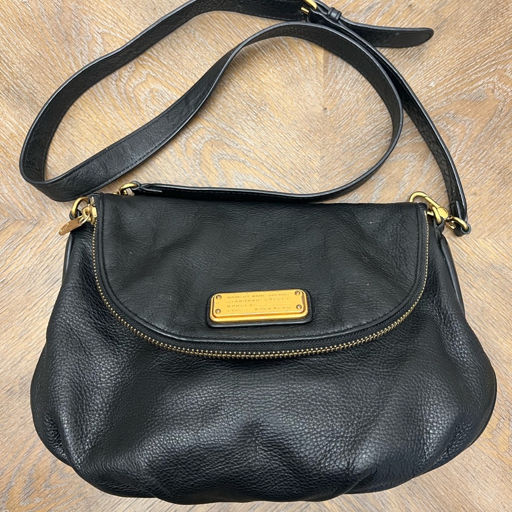 Marc by Marc Jacobs Black Leather Natasha Crossbody Bag